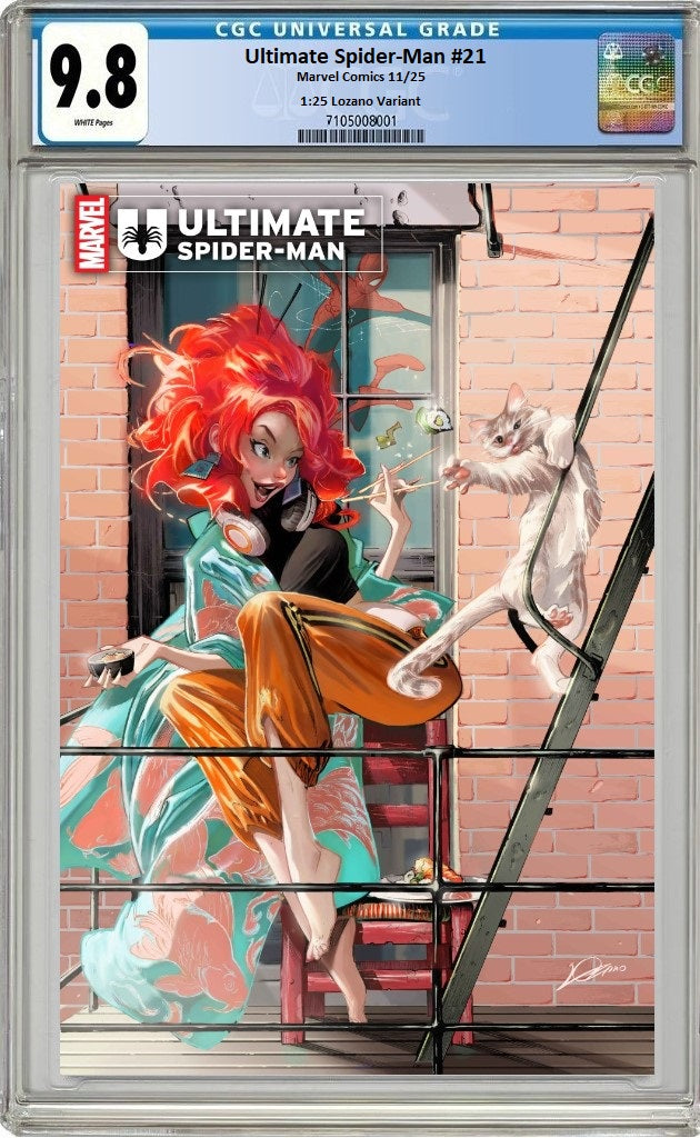 ULTIMATE SPIDER-MAN #21 1:25 ALEXANDER LOZANO VARIANT CGC 9.8 PREORDER