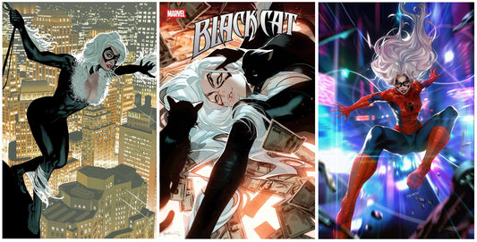 BLACK CAT #1 ADAM HUGHES VIRGIN VARIANT LIMITED TO 500 COPIES + 1:25 & 1:50 VARIANTS