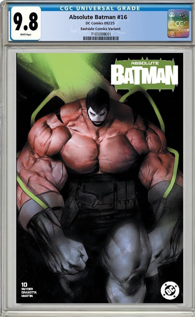 ABSOLUTE BATMAN #10 BEN OLIVER VARIANT LIMITED TO 500 COPIES CGC 9.8 PREORDER