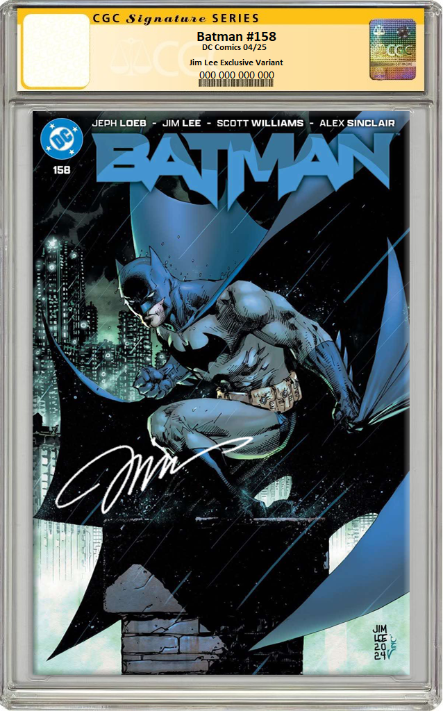 BATMAN #158 JIM LEE EXCLUSIVE VARIANT LIMITED TO 1500 COPIES CGC SS PREORDER