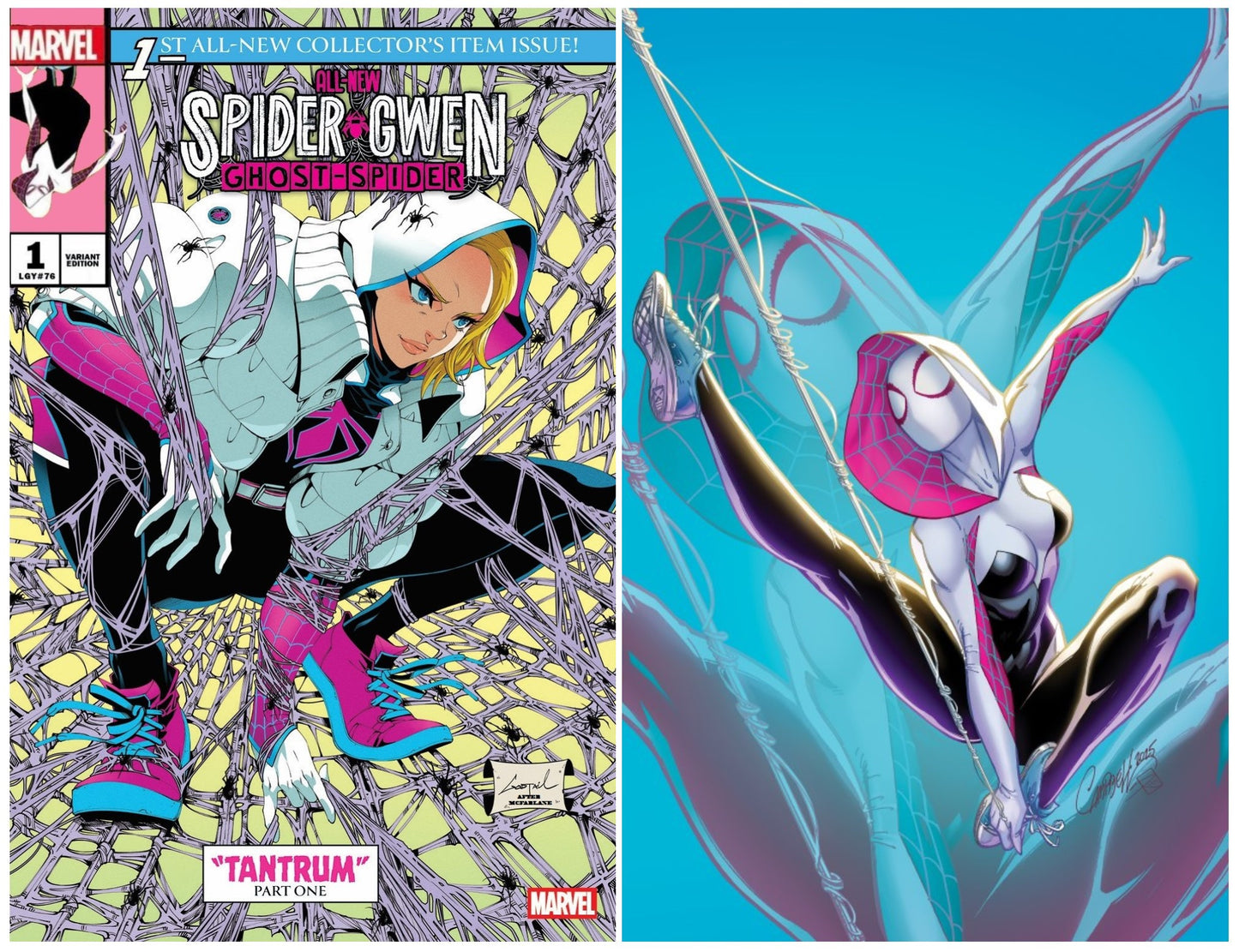 ALL-NEW SPIDER-GWEN: THE GHOST-SPIDER #1 GODTAIL HOMAGE VARIANT LIMITED TO 1000 COPIES + 1:100 VARIANT
