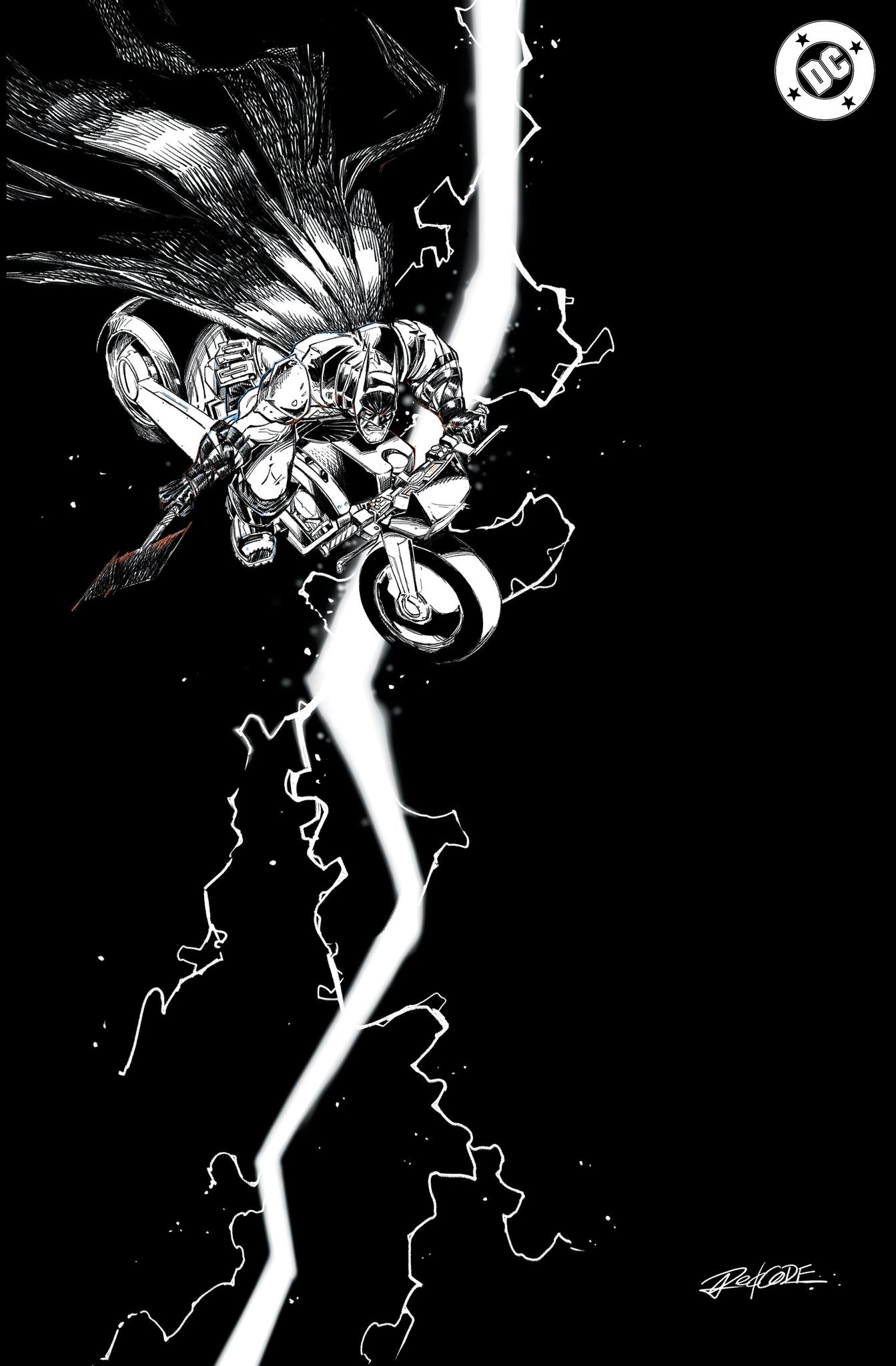 ABSOLUTE BATMAN #8 REDCODE SDCC 2025 B&W VIRGIN VARIANT LIMITED TO 600 COPIES