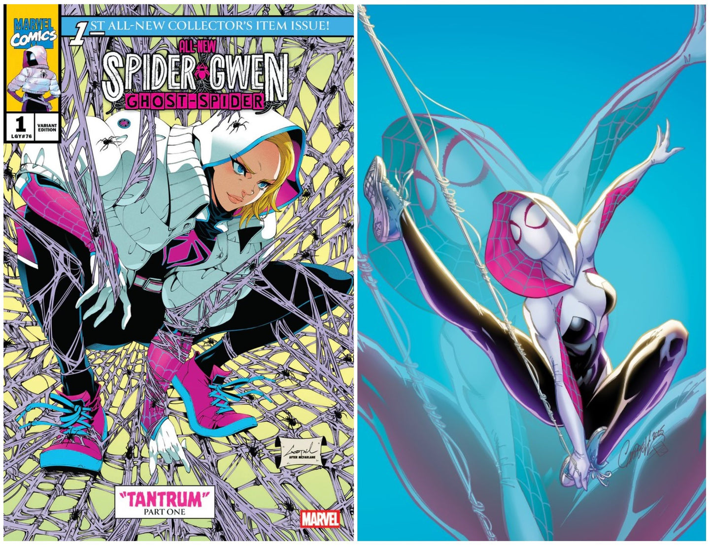 ALL-NEW SPIDER-GWEN: THE GHOST-SPIDER #1  GODTAIL HOMAGE VARIANT LIMITED TO 1000 COPIES + 1:100 VARIANT