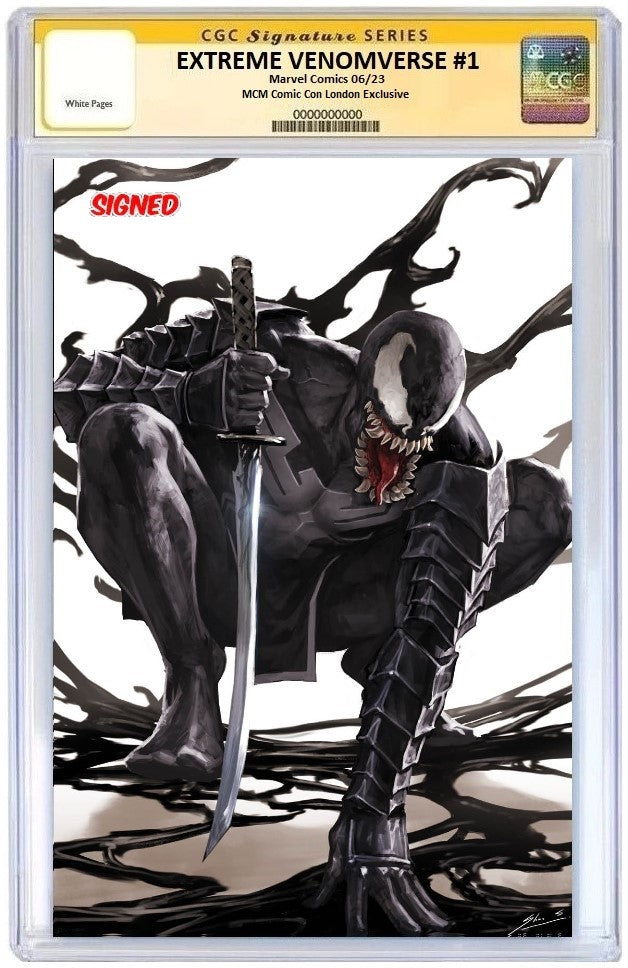 EXTREME VENOMVERSE #1 SKAN SRISUWAN HOMAGE SKAN SRISUWAN HOMAGE VIRGIN MCM COMIC CON LONDON VARIANT LIMITED TO 1000 CGC SS 9.8