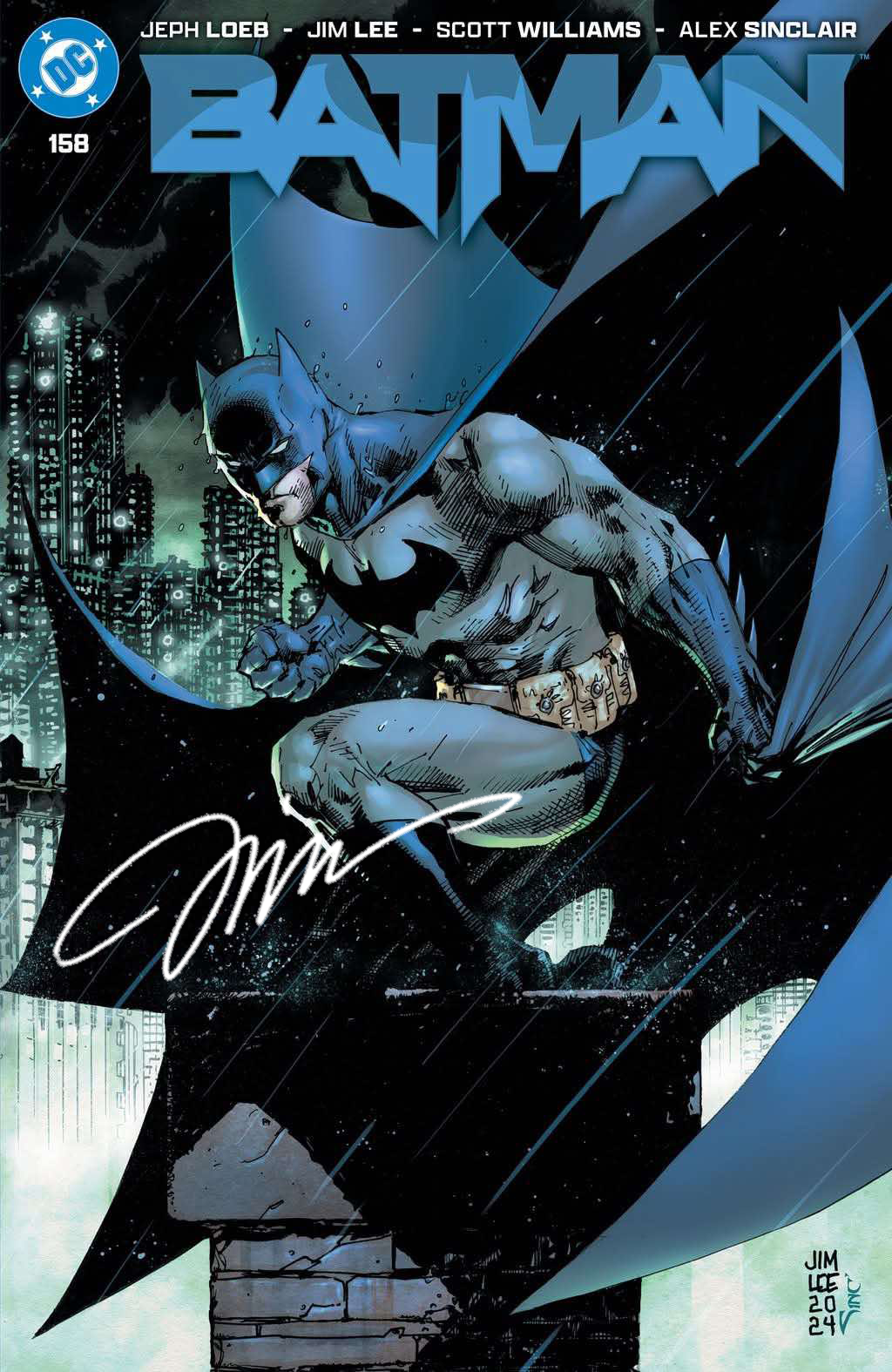 BATMAN #158 JIM LEE EXCLUSIVE VARIANT LIMITED TO 1500 COPIES - SIGNED WITH COA