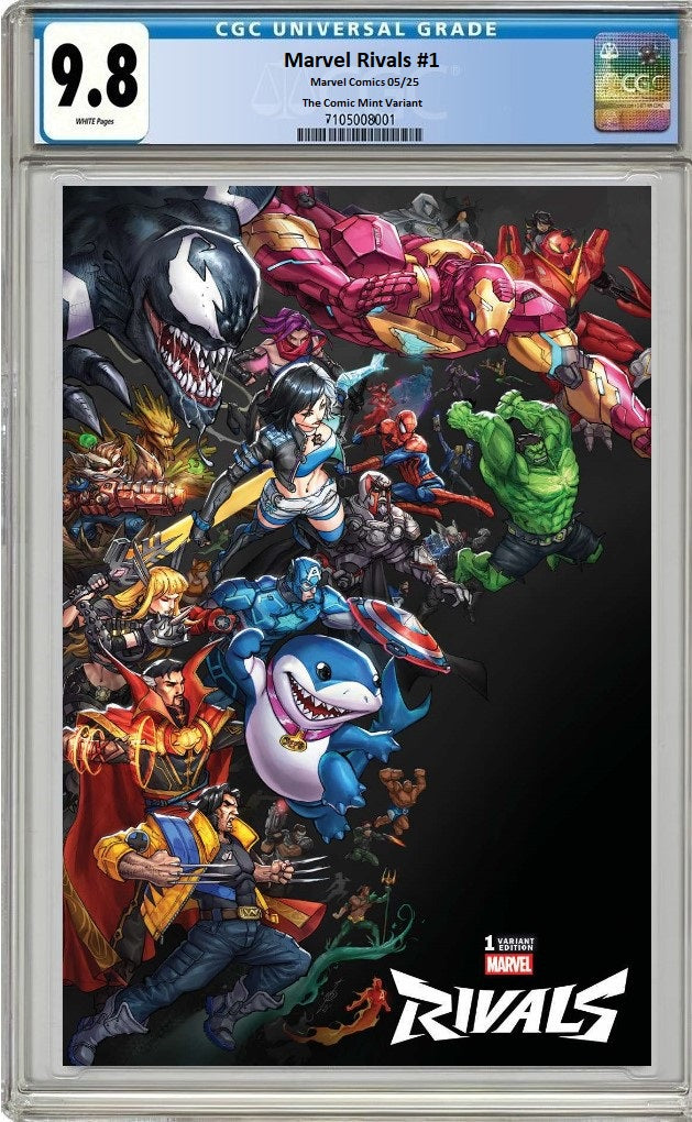MARVEL RIVALS #1 ALAN QUAH VARIANT LIMITED TO 1000 COPIES WITH NUMBERED COA CGC 9.8 PREORDER