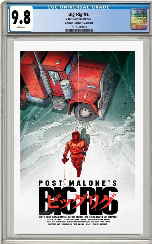 BIG RIG #1 REDCODE AKIRA HOMAGE VARIANT LIMITED TO 400 COPIES CGC 9.8 PREORDER