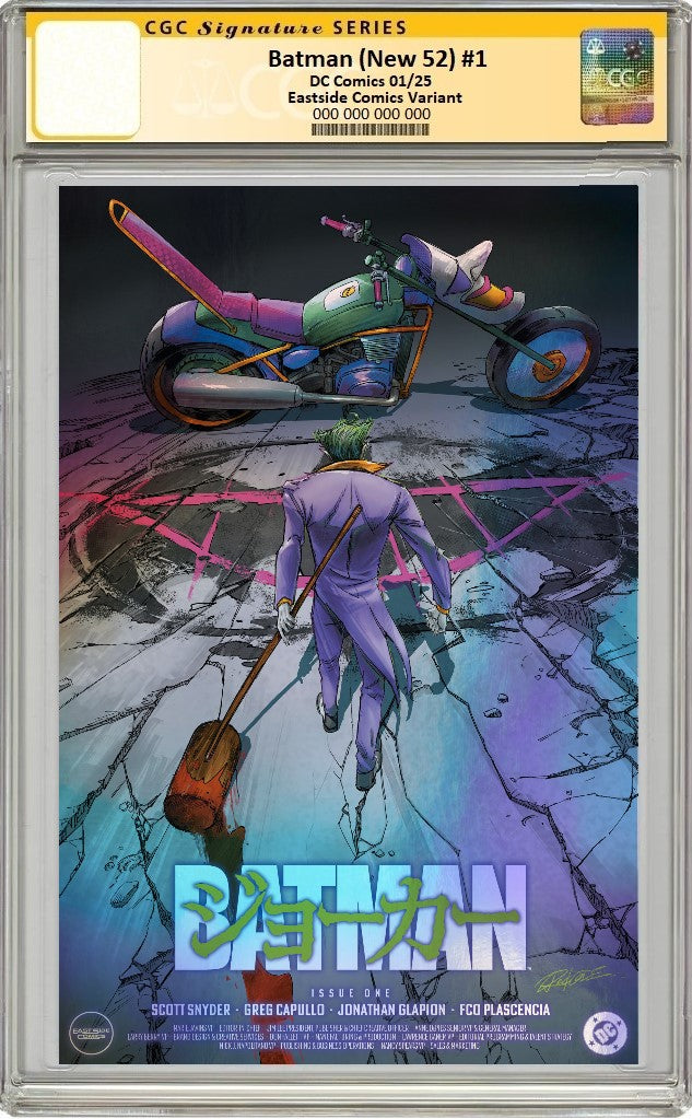 BATMAN (NEW 52) #1 REDCODE 'JOKER AKIRA HOMAGE' FOIL VARIANT LIMITED TO 800 COPIES CGC REMARK PREORDER