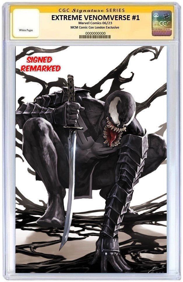EXTREME VENOMVERSE #1 SKAN SRISUWAN HOMAGE SKAN SRISUWAN HOMAGE VIRGIN MCM COMIC CON LONDON VARIANT LIMITED TO 1000 CGC REMARK 9.8
