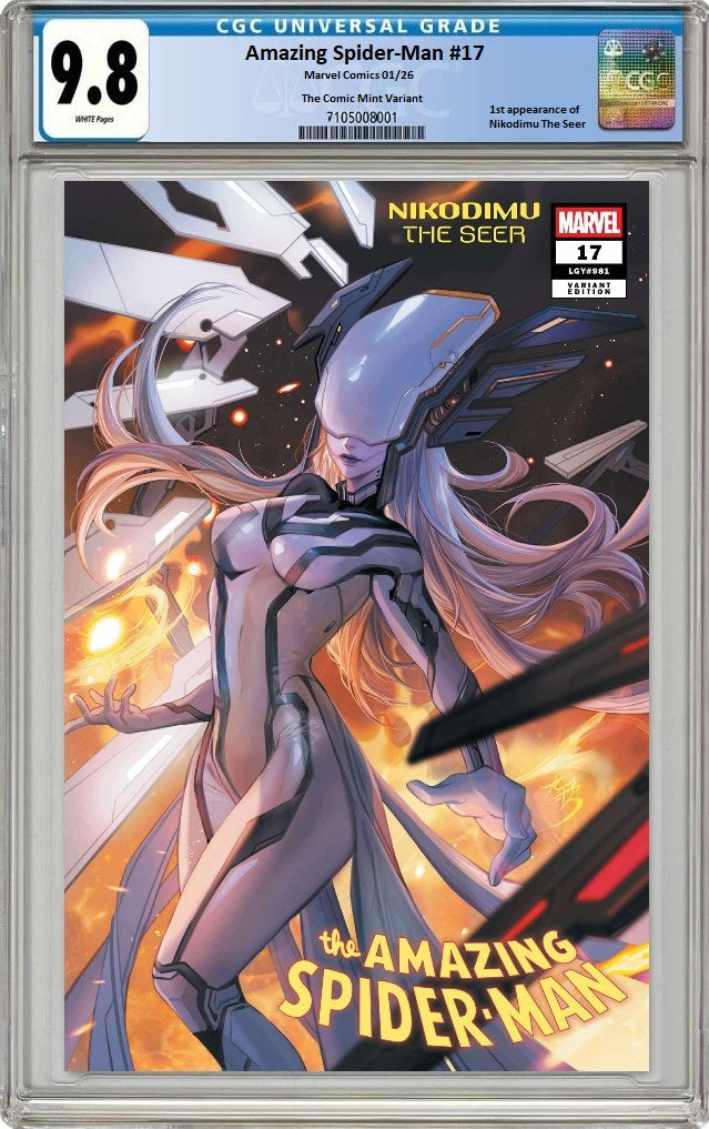 AMAZING SPIDER-MAN #17 FAN YANG VARIANT LIMITED TO 800 COPIES CGC 9.8 PREORDER