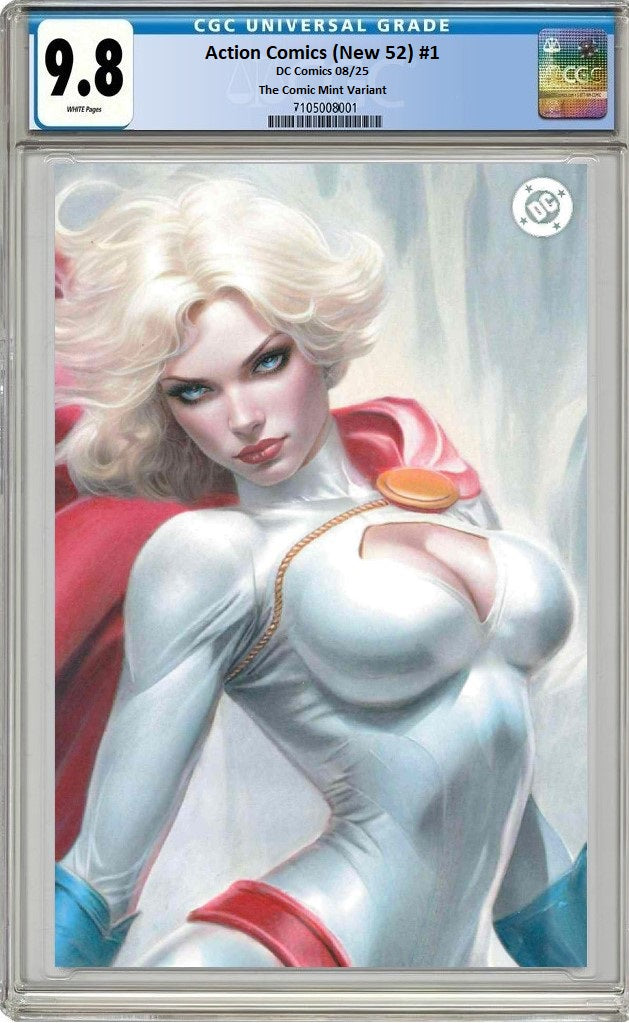 ACTION COMICS (NEW 52) #1 NATALI SANDERS ZOOMED IN VIRGIN VARIANT LIMITED TO 1000 COPIES CGC 9.8 PREORDER