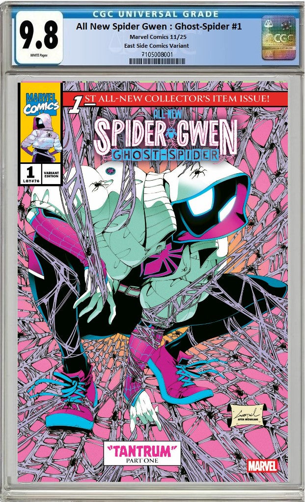 ALL-NEW SPIDER-GWEN: THE GHOST-SPIDER #1 GODTAIL PINK MASKED NYCC 2025 HOMAGE VARIANT LIMITED TO 800 COPIES CGC 9.8 PREORDER
