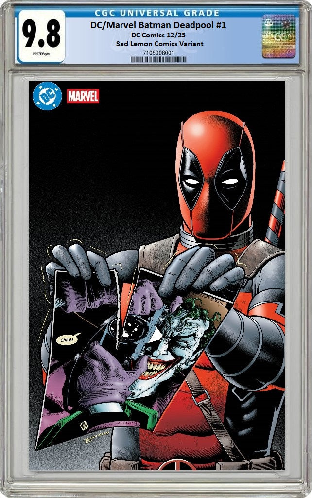 DC MARVEL BATMAN DEADPOOL #1 BRIAN BOLLAND VIRGIN VARIANT LIMITED TO 800 COPIES CGC 9.8 PREORDER