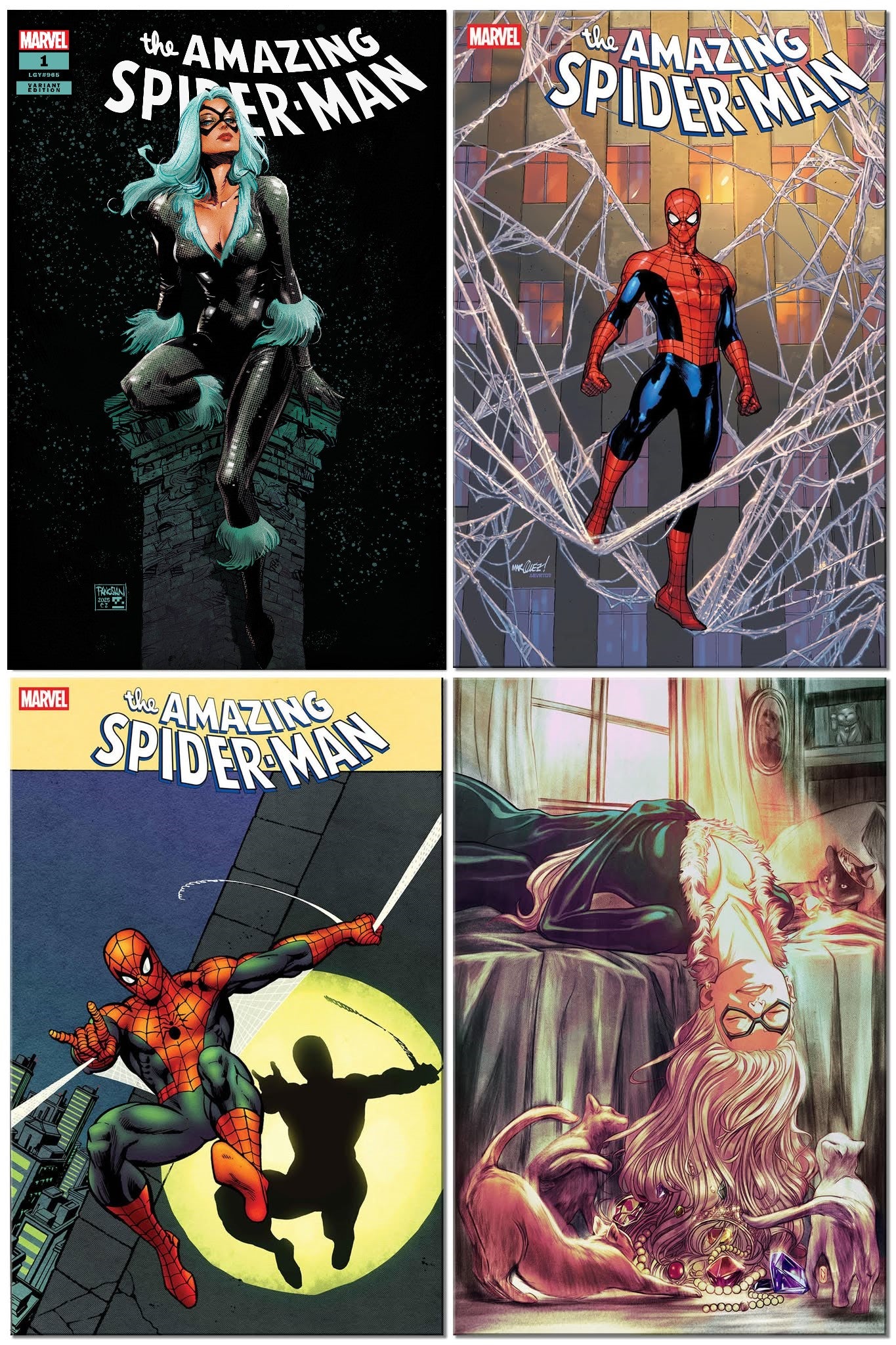 AMAZING SPIDER-MAN #1 DAN PANOSIAN VARIANT LIMITED TO 1000 COPIES WITH NUMBERED COA + 1:25, 1:50 & 1:50 VARIANT