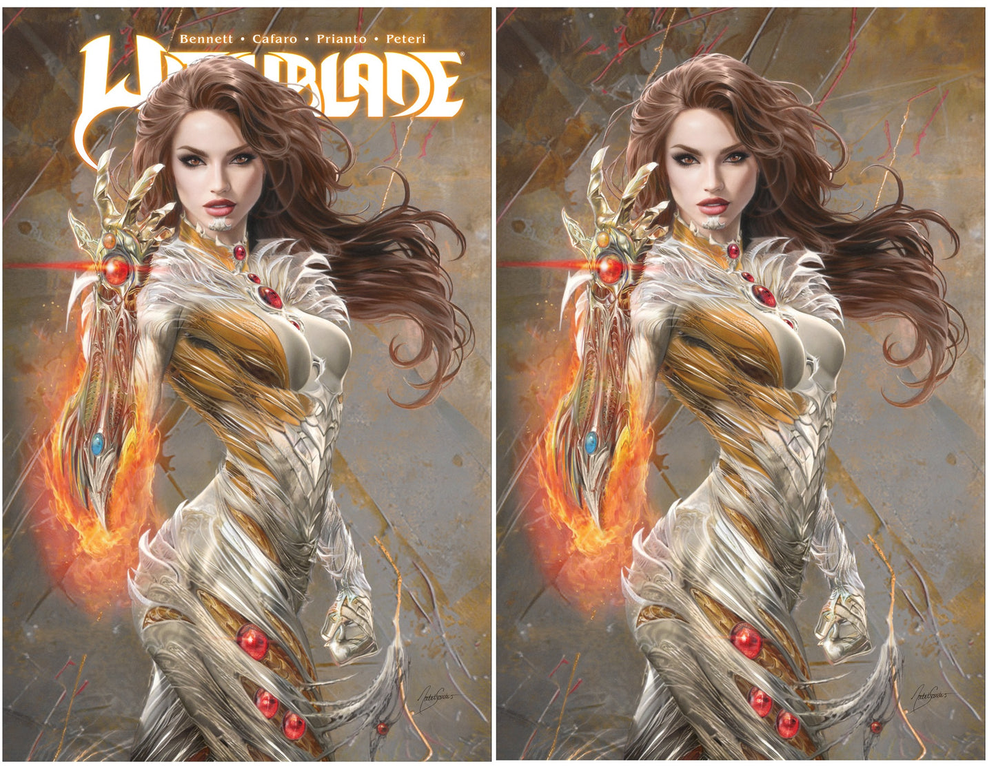 WITCHBLADE #1 NATALI SANDERS TRADE/VIRGIN VARIANT SET LIMITED TO 500 SETS
