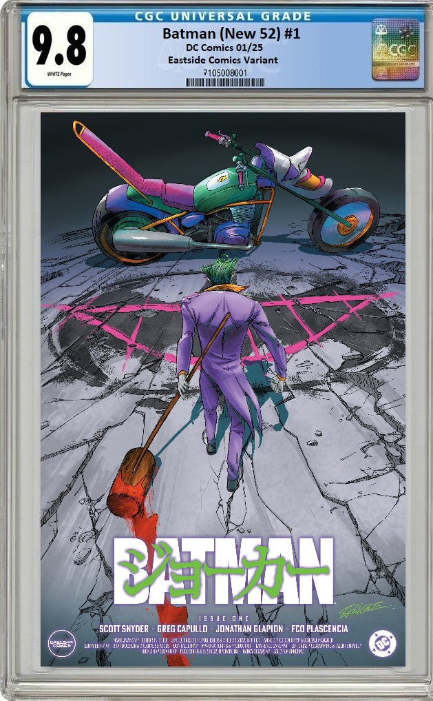 BATMAN (NEW 52) #1 REDCODE 'JOKER AKIRA HOMAGE' LIMITED TO 2000 COPIES CGC 9.8 PREORDER