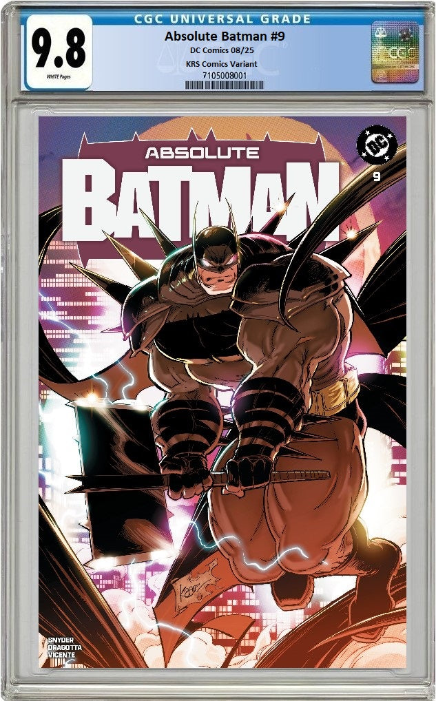 ABSOLUTE BATMAN #9 KAARE ANDREWS VARIANT LIMITED TO 800 COPIES CGC 9.8 PREORDER