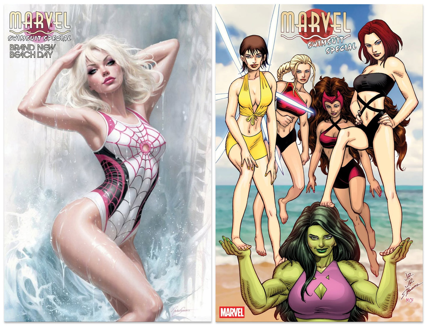 MARVEL SWIMSUIT SPECIAL: BRAND NEW BEACH DAY #1 NATALI SANDERS VARIANT LIMITED TO 1500 COPIES + 1:25 VARIANT