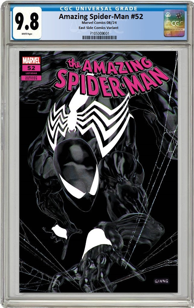 AMAZING SPIDER-MAN #52 JOHN GIANG NEGATIVE VARIANT LIMITED TO 600