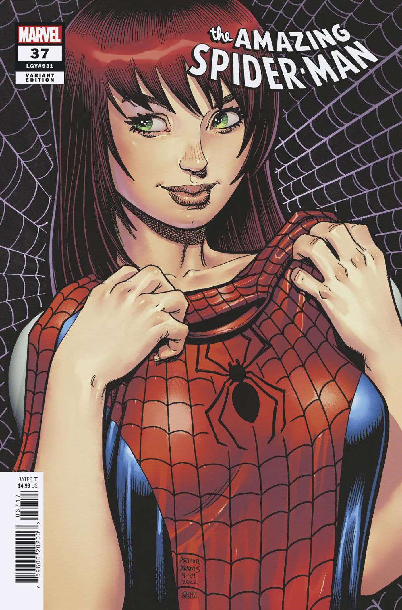 AMAZING SPIDER-MAN #37 1:25 ARTHUR ADAMS VARIANT