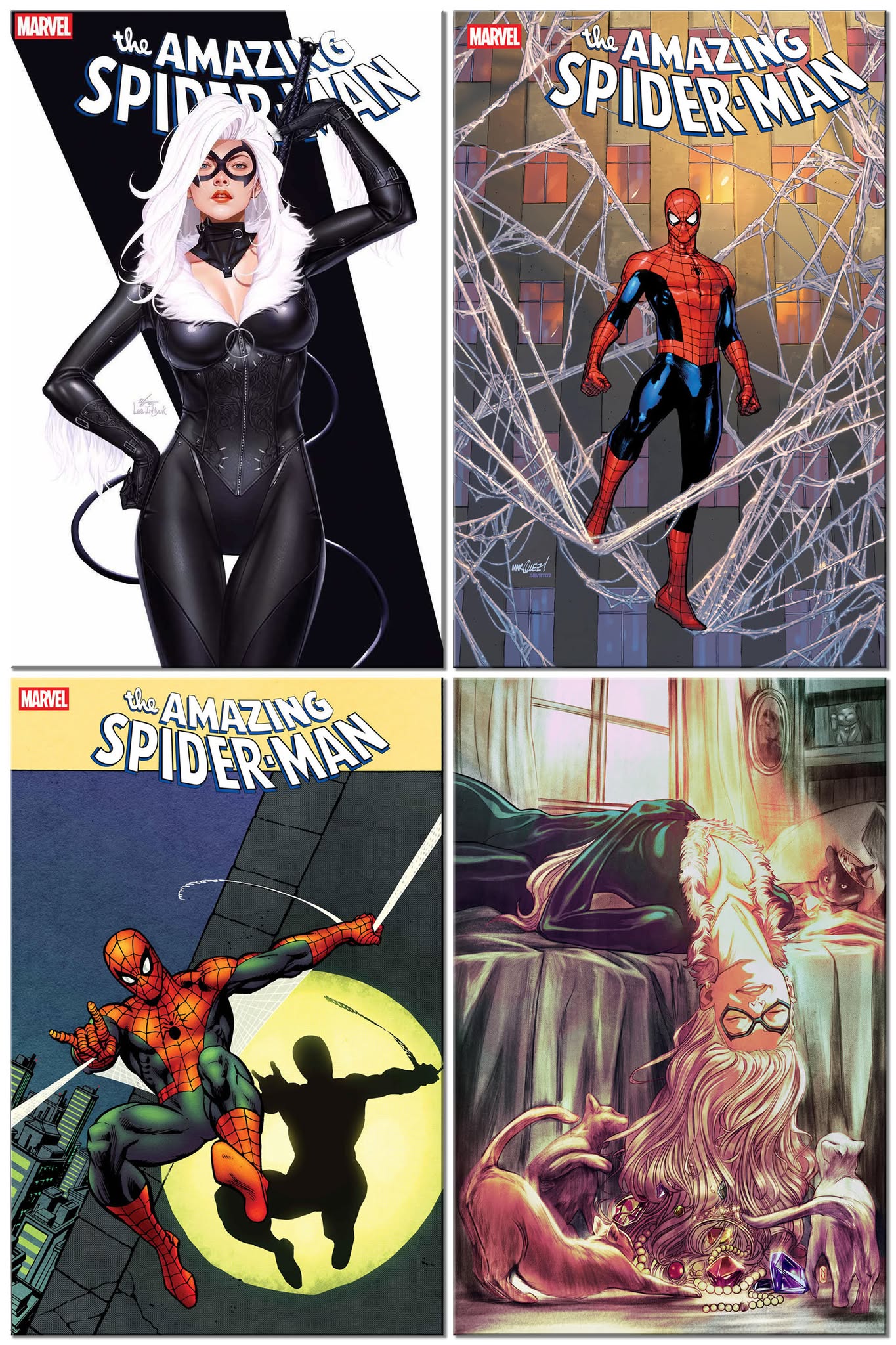 AMAZING SPIDER-MAN #1 INHYUK LEE VARIANT LIMITED TO 1000 COPIES WITH NUMBERED COA + 1:25, 1:50 & 1:50 VARIANT