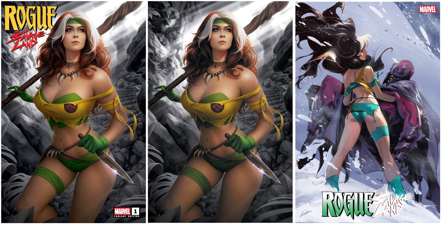ROGUE THE SAVAGE LAND #1 WARREN LOUW TRADE/VIRGIN VARIANT SET LIMITED TO 1000 SETS + 1:25 VARIANT