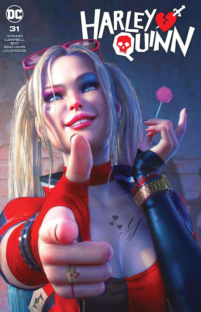HARLEY QUINN #31 TIAGO DA SILVA TERRIFICON VARIANT LIMITED TO 500 COPIES WITH NUMBERED COA