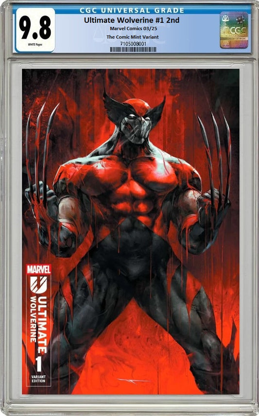 ULTIMATE WOLVERINE #1 IVAN TAO VARIANT LIMITED TO 1000 COPIES WITH NUMBERED COA CGC 9.8 PREORDER