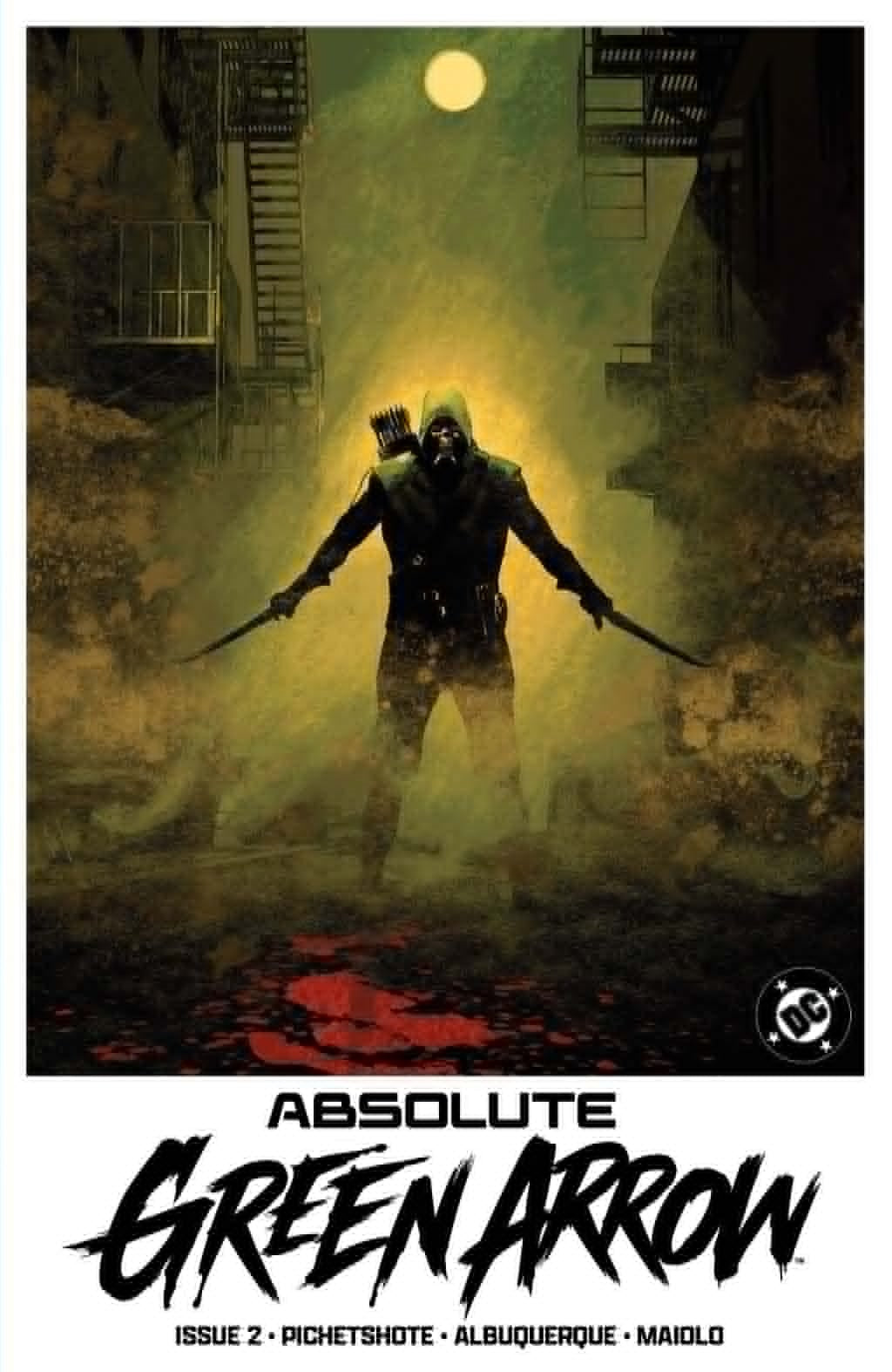 ABSOLUTE GREEN ARROW #2 RAFAEL ALBUQUERQUE MOVIE POSTER HOMAGE FOIL TRADE DRESS VARIANT LIMITED TO 1000 COPIES