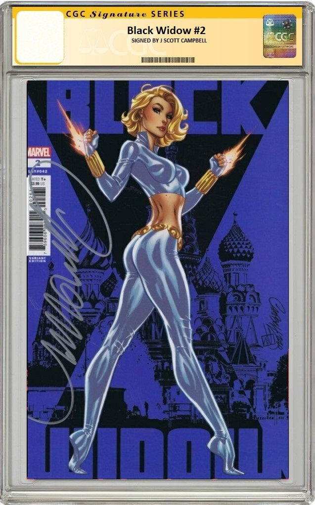 BLACK WIDOW #2 J SCOTT CAMPBELL VARIANT CGC SS PREORDER