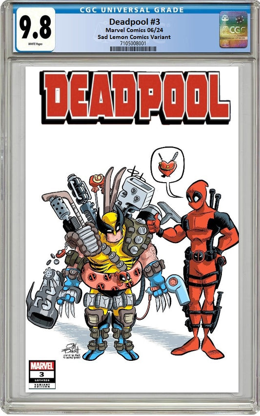 DEADPOOL #3 JAY FOSGITT VARIANT LIMITED TO 800 COPIES WITH NUMBERED COA CGC 9.8 PREORDER