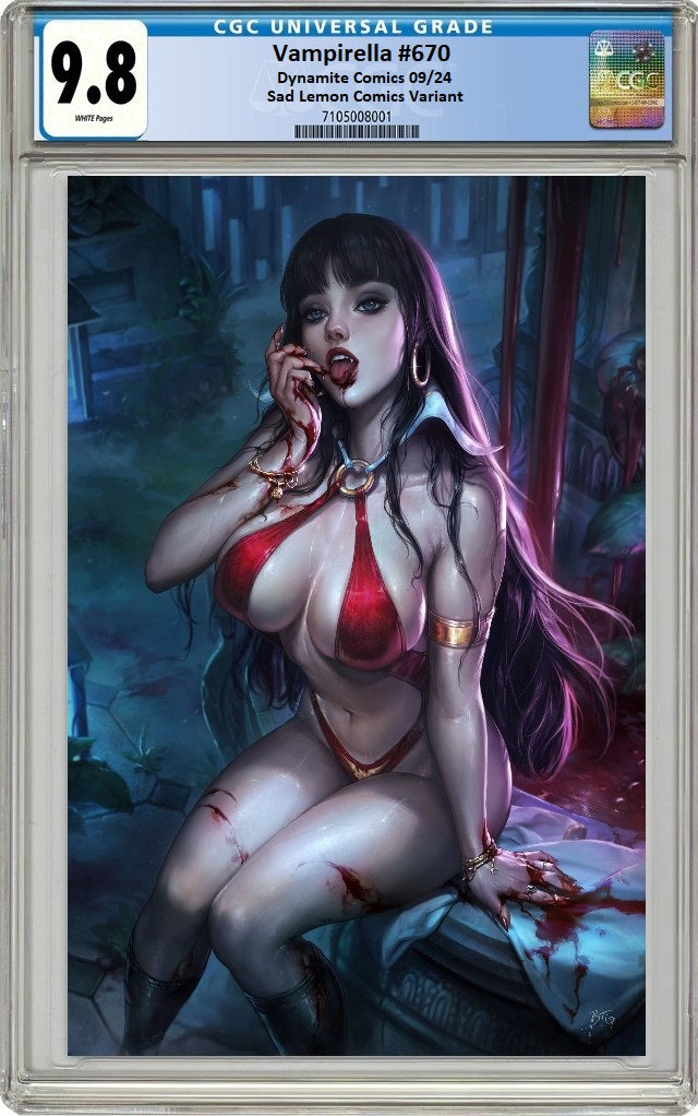 VAMPIRELLA #670 BTG CARDSTOCK VARIANT LIMITED TO 300 COPIES CGC 9.8 PREORDER