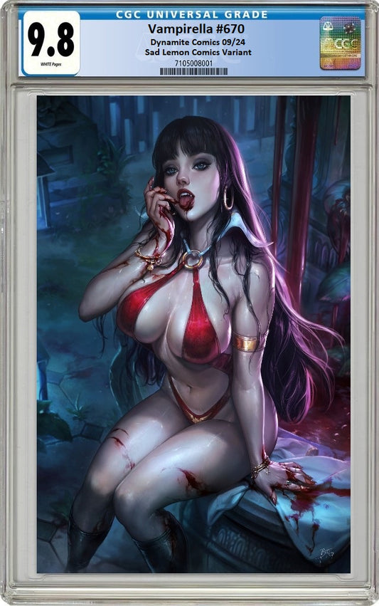 VAMPIRELLA #670 BTG CARDSTOCK VARIANT LIMITED TO 300 COPIES CGC 9.8 PREORDER
