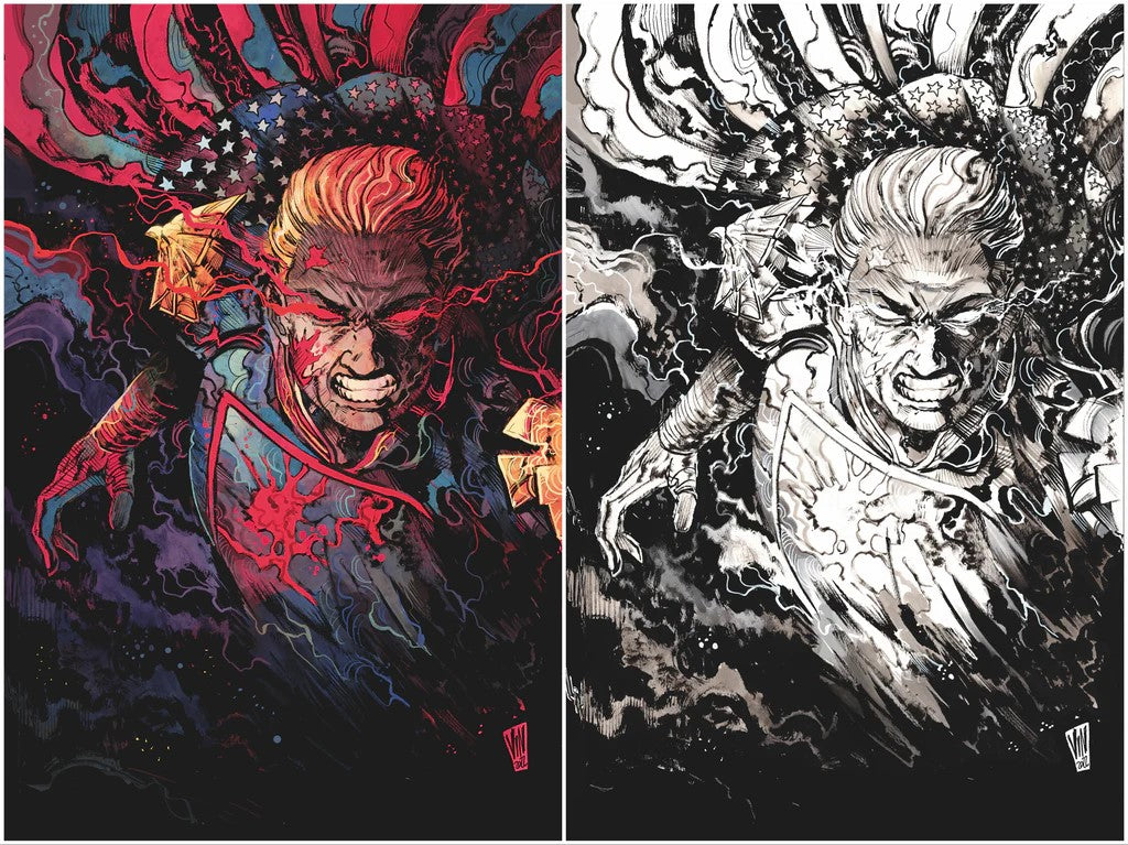 THE BOYS #1 VICENZO RICCARDI HOMELANDER VIRGIN VARIANT SET LIMITED TO 250 SETS WITH NUMBERED COA
