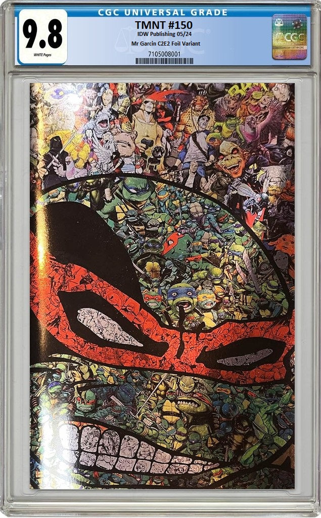 TMNT #150 MR GARCIN C2E2 VIRGIN FOIL VARIANT LIMITED TO 800 COPIES CGC 9.8 PREORDER