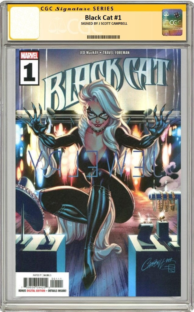 BLACK CAT #1 J SCOTT CAMPBELL VARIANT CGC SS PREORDER