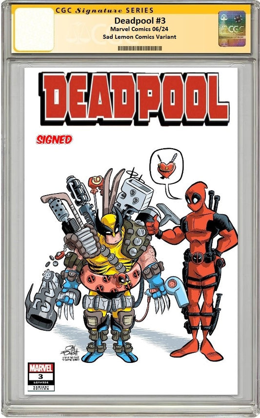 DEADPOOL #3 JAY FOSGITT VARIANT LIMITED TO 800 COPIES WITH NUMBERED COA CGC SS PREORDER
