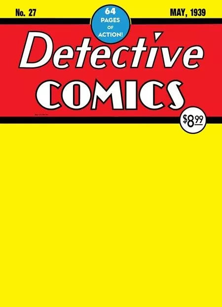 DETECTIVE COMICS #27 GOLDEN AGE FORMAT FACSIMILE EDITION CVR B BLANK VARIANT