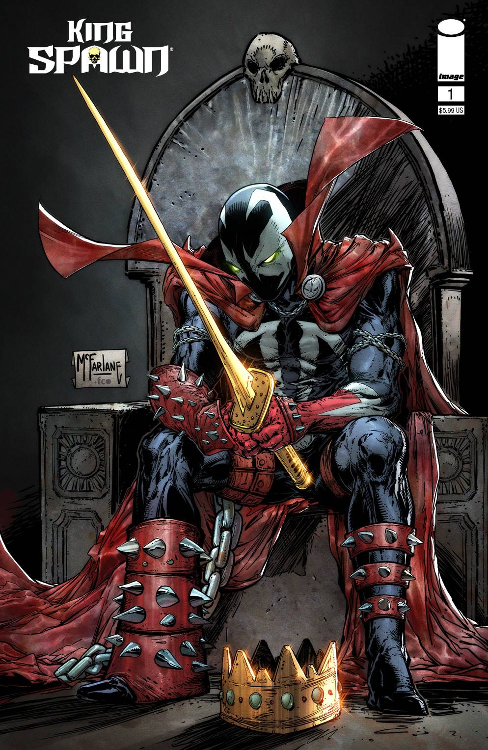 KING SPAWN #1 CVR B TOOD MCFARLANE