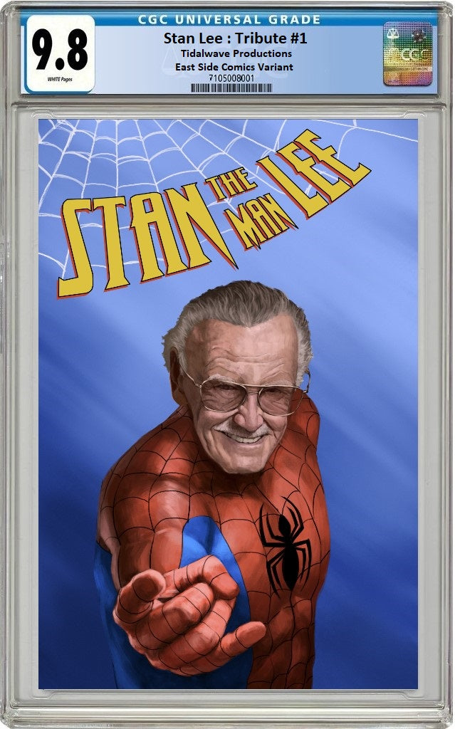 STAN LEE : TRIBUTE #1 SKAN 'SPIDEY STAN' VARIANTS - CARD STOCK, FOIL & CGC OPTIONS