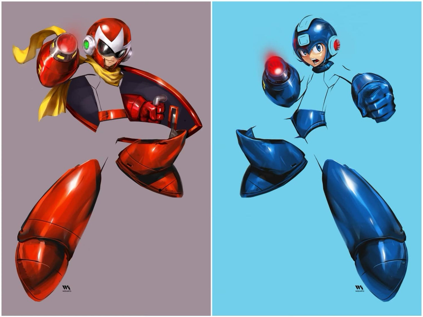 MEGAMAN TIMELINES #1 HUY DINH NEGATIVE SPACE VIRGIN VARIANTS LIMITED TO 444 WITH NUMBERED COA SETS