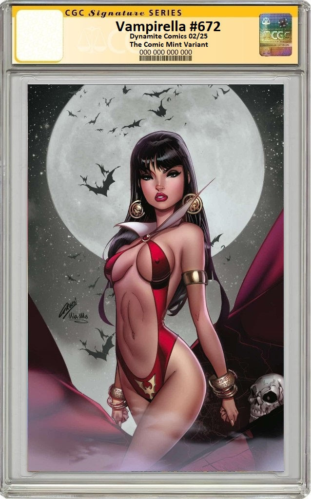 VAMPIRELLA #672 PAUL GREEN CLASSIC COVER COLOUR SPLASH VARIANT LIMITED TO 300 COPIES CGC SS PREORDER