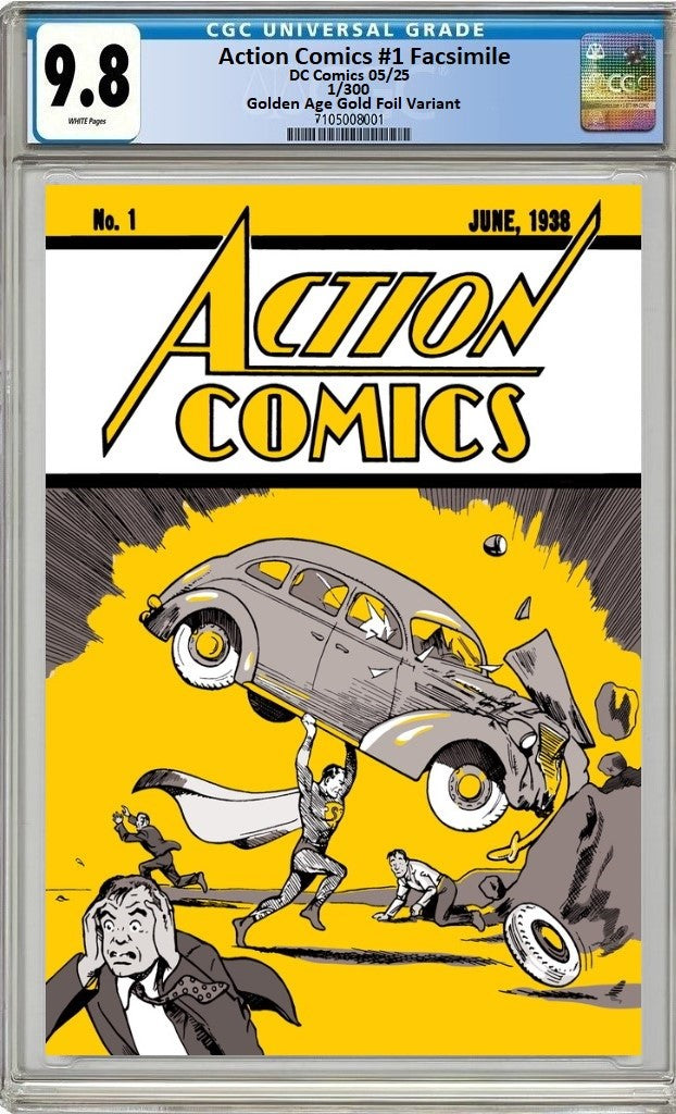 ACTION COMICS #1 GOLD FOIL ULTIMATE CGC 9.8 LIMITED TO 300 NUMBERED CGC 9.8
