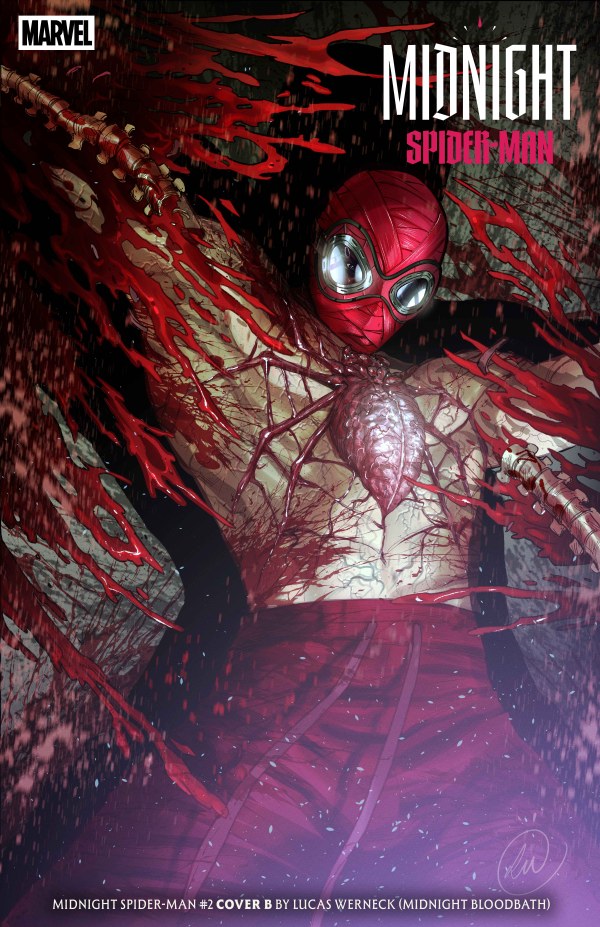 18/11/2026 MIDNIGHT SPIDER-MAN #2 COVER B LUCAS WERNECK MIDNIGHT BLOODBATH VARIANT