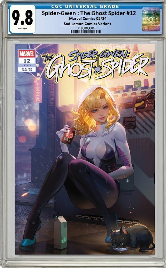 SPIDER-GWEN THE GHOST-SPIDER #12 FAN YANG VARIANT L;IMITED TO 1000 COPIES WITH NUMBERED COA CGC 9.8 PREORDER