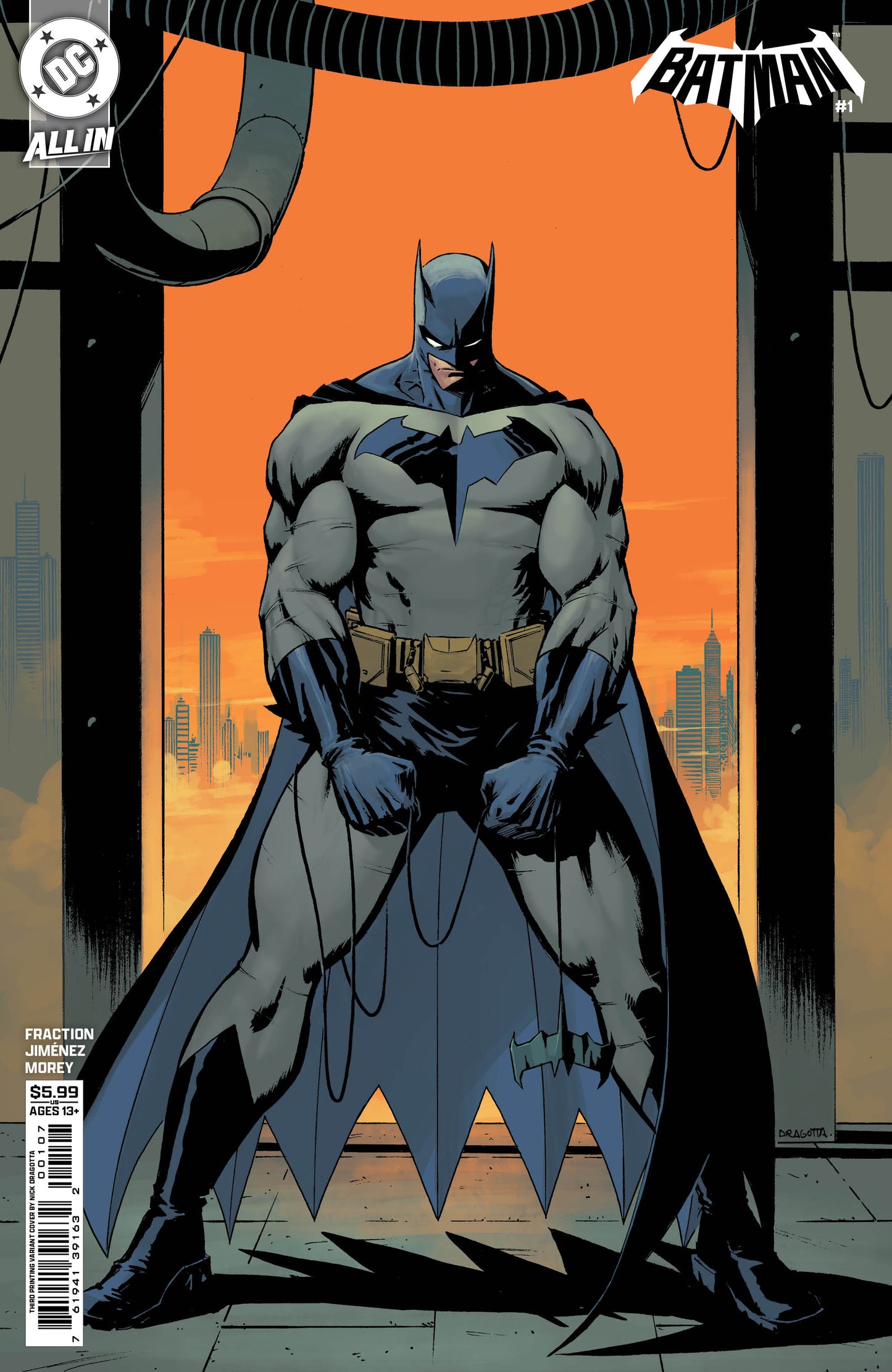 05/12/2025 BATMAN #1 3RD PTG NICK DRAGOTTA ABM #1 HOMAGE VARIANT