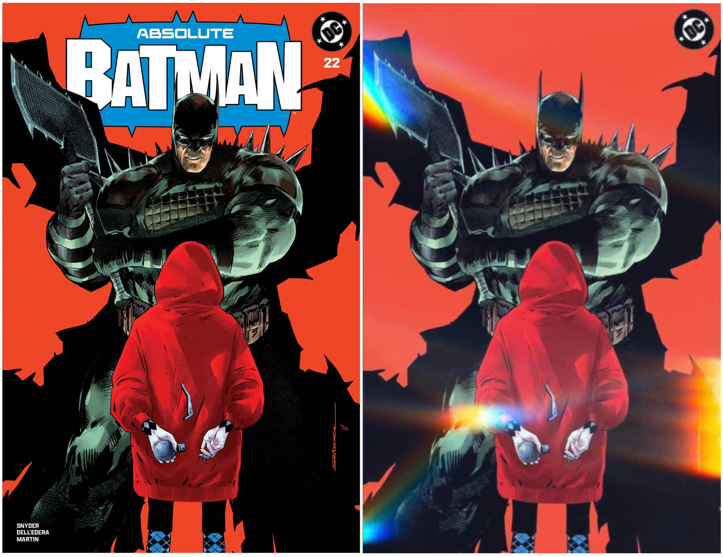 ABSOLUTE BATMAN #22 RAFA SANDOVAL TRADE DRESS/VIRGIN FOIL VARIANT LIMITED TO 500 SETS