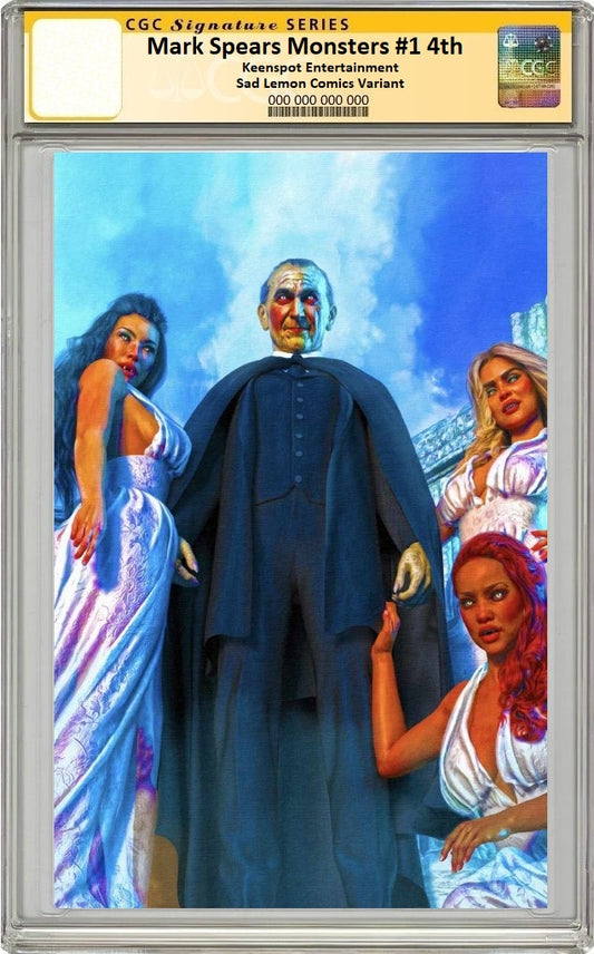MARK SPEARS MONSTERS #1 MARK SPEARS DRACULA & BRIDES VIRGIN VARIANT LIMITED TO 450 COPIES CGC SS PREORDER
