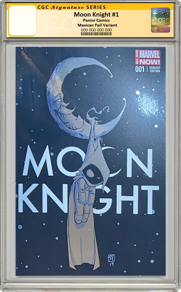 MOON KNIGHT #1 (2014) SKOTTIE YOUNG FOIL VARIANT LIMITED TO 1000 COPIES CGC SS PREORDER
