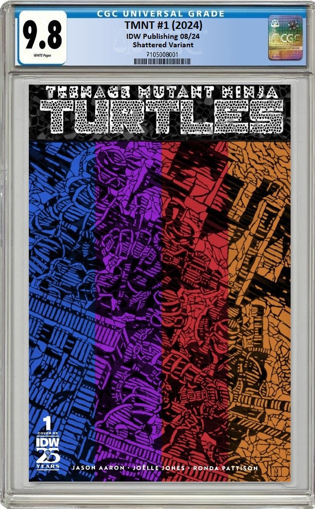 TMNT #1 (2024) NYCC 2024 SHATTERED VARIANT LIMITED TO 300 COPIES – RAW & CGC OPTIONS